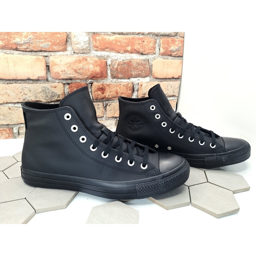 Converse Chuck Taylor Winter Water-Repellent Hi Black Leather‎ Men Sz 13 Rare